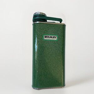 Stanley Classic Easy Fill Wide Mouth Flask | 8 OZ camping hiking travel green